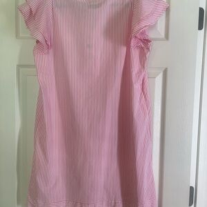 Never worn vineyard vines pink stripe harbor flutter tunic dress - pink